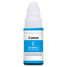 BOTELLA DE TINTA CANON GI-190 CYAN,RENDIMIENTO 7,000 PAGINAS,COMPATIBLE G1100,G2100,G3100,G4100 BOTELLA DE TINTA CANON GI-190 CYAN,RENDIMIENTO 7,000 PAGINAS,COMPATIBLE G1100,G2100,G3100,G4100